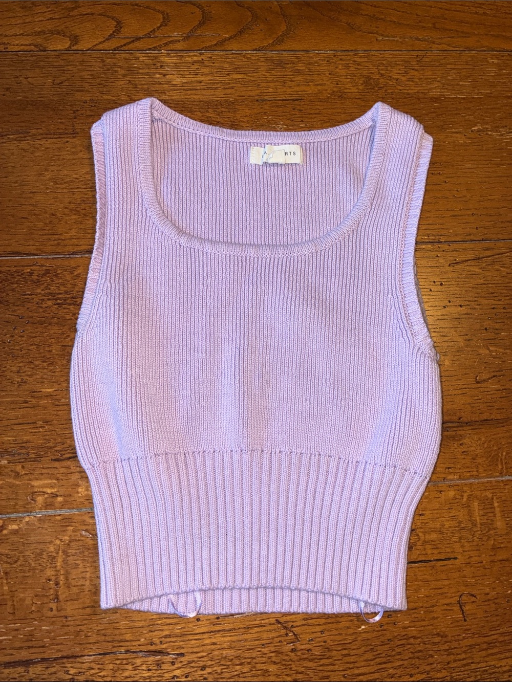 LA Hearts Ribbed Tank Top in Lilac -